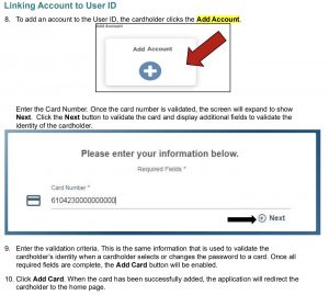 Instructions on how to register and link your new EBT edge card