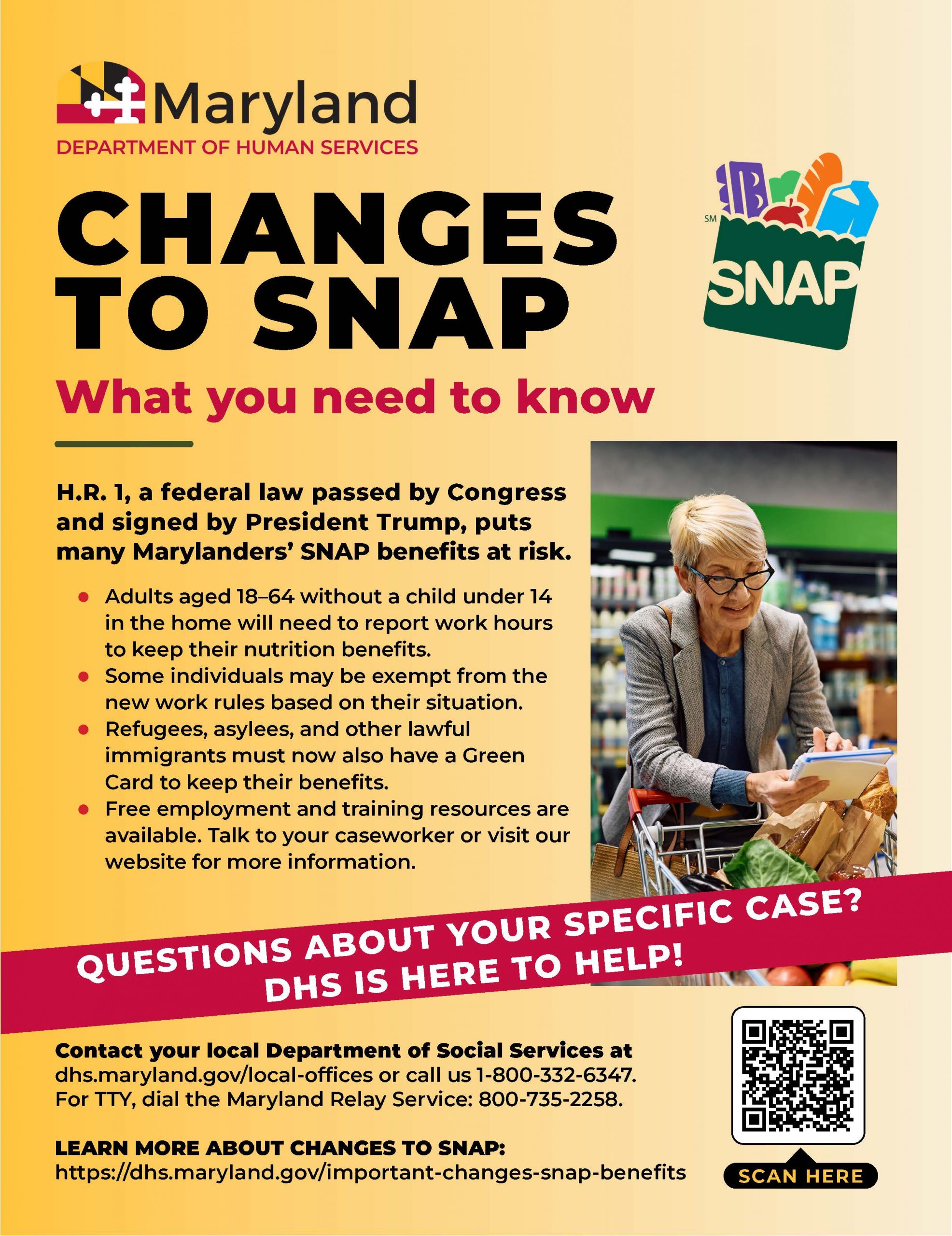 Download flyer titled Changes to SNAP General