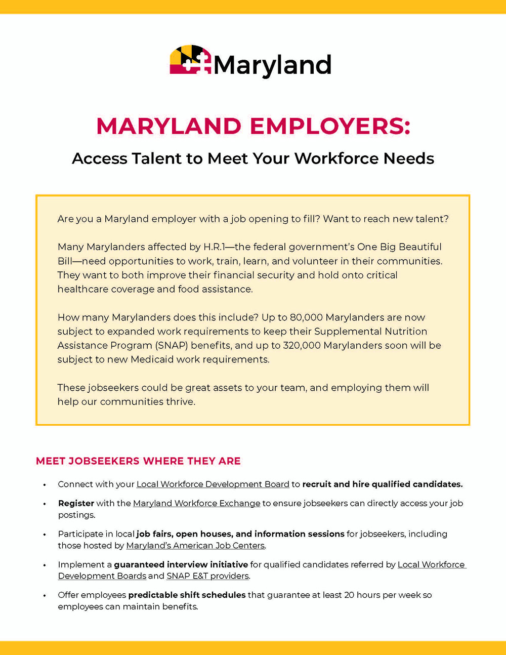 Download the Maryland Employers H.R. 1 Resource Guide
