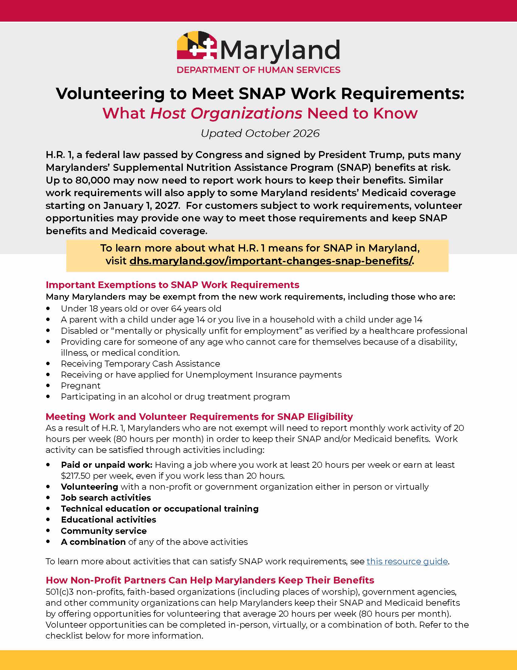 Download PDF titled HR1 Volunteer Host Organization Guide