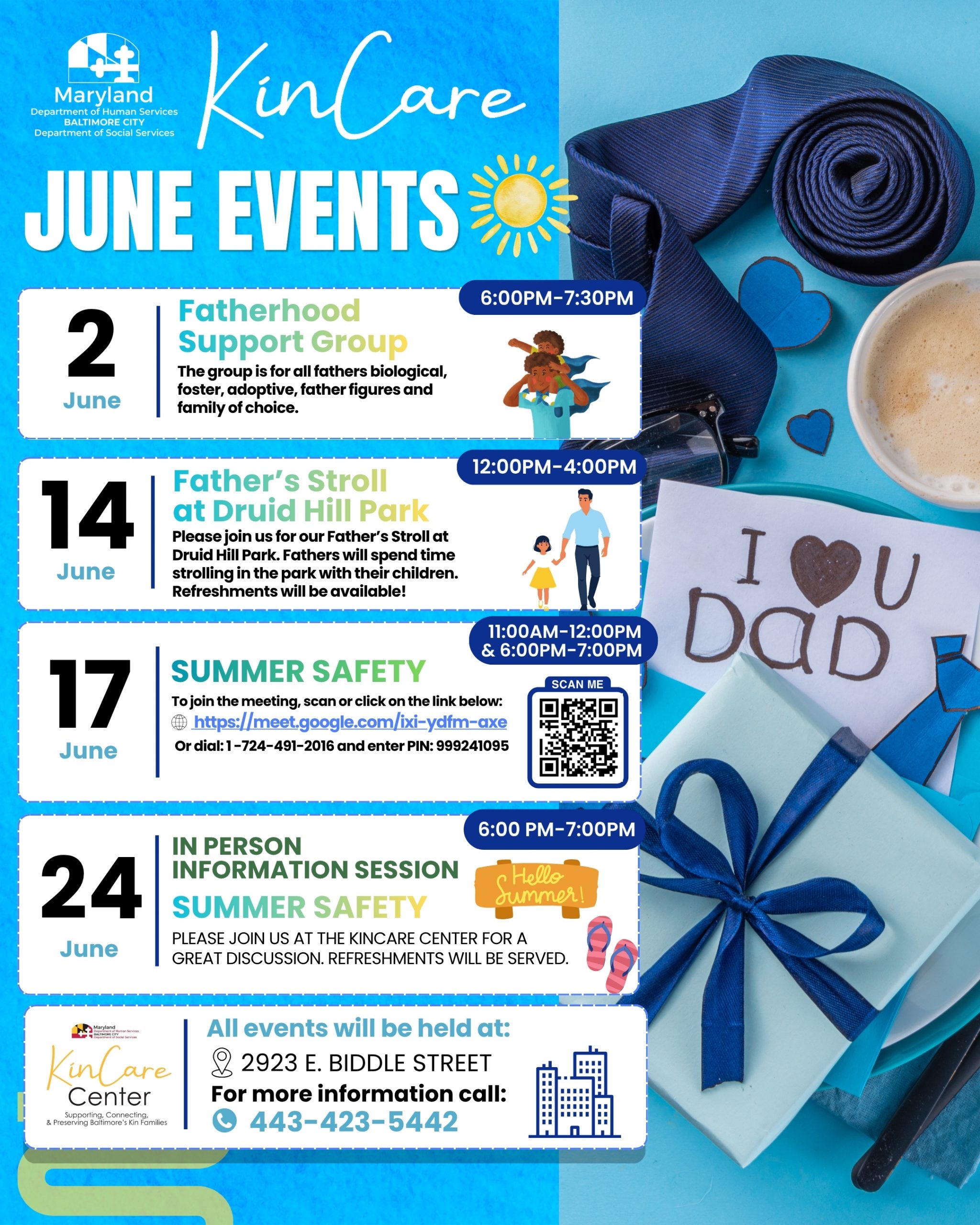 June Kincare Events Flyer