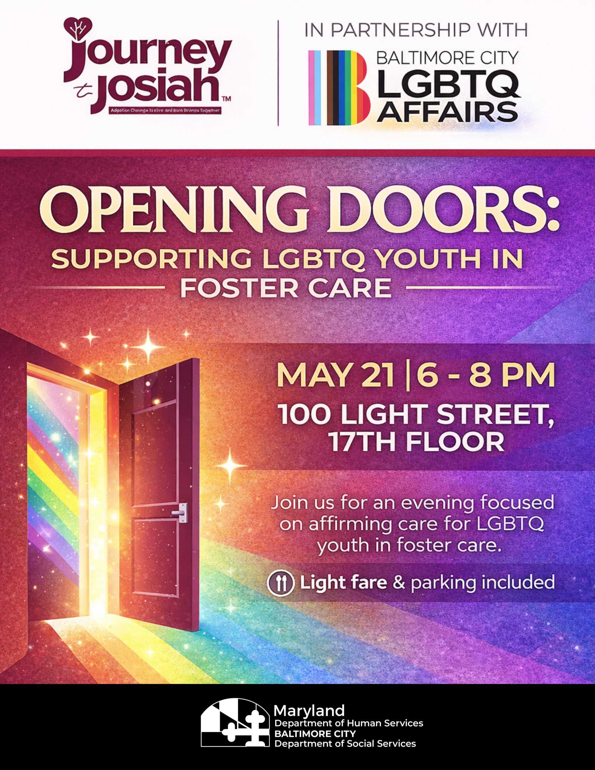 Opening Doors Event Flyer