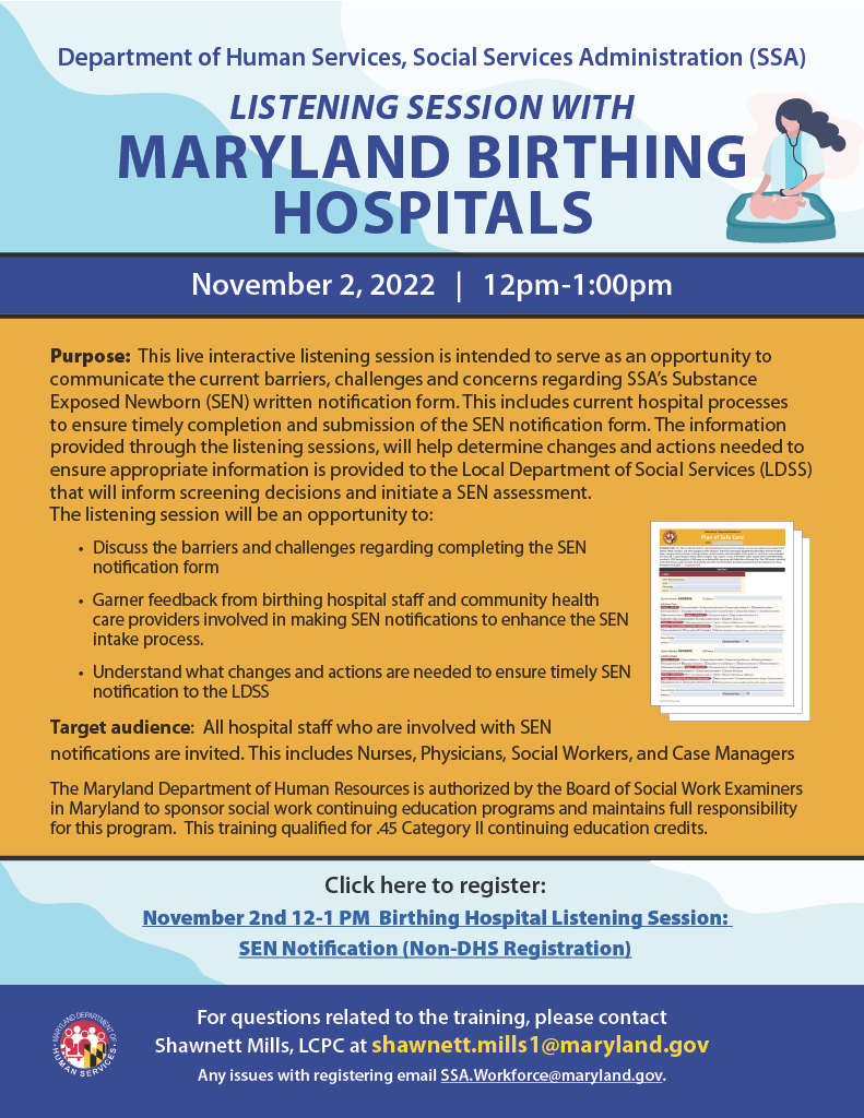 Training - Maryland Department of Human Services