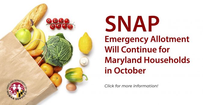 SNAP Emergency Allotment will Continue in October