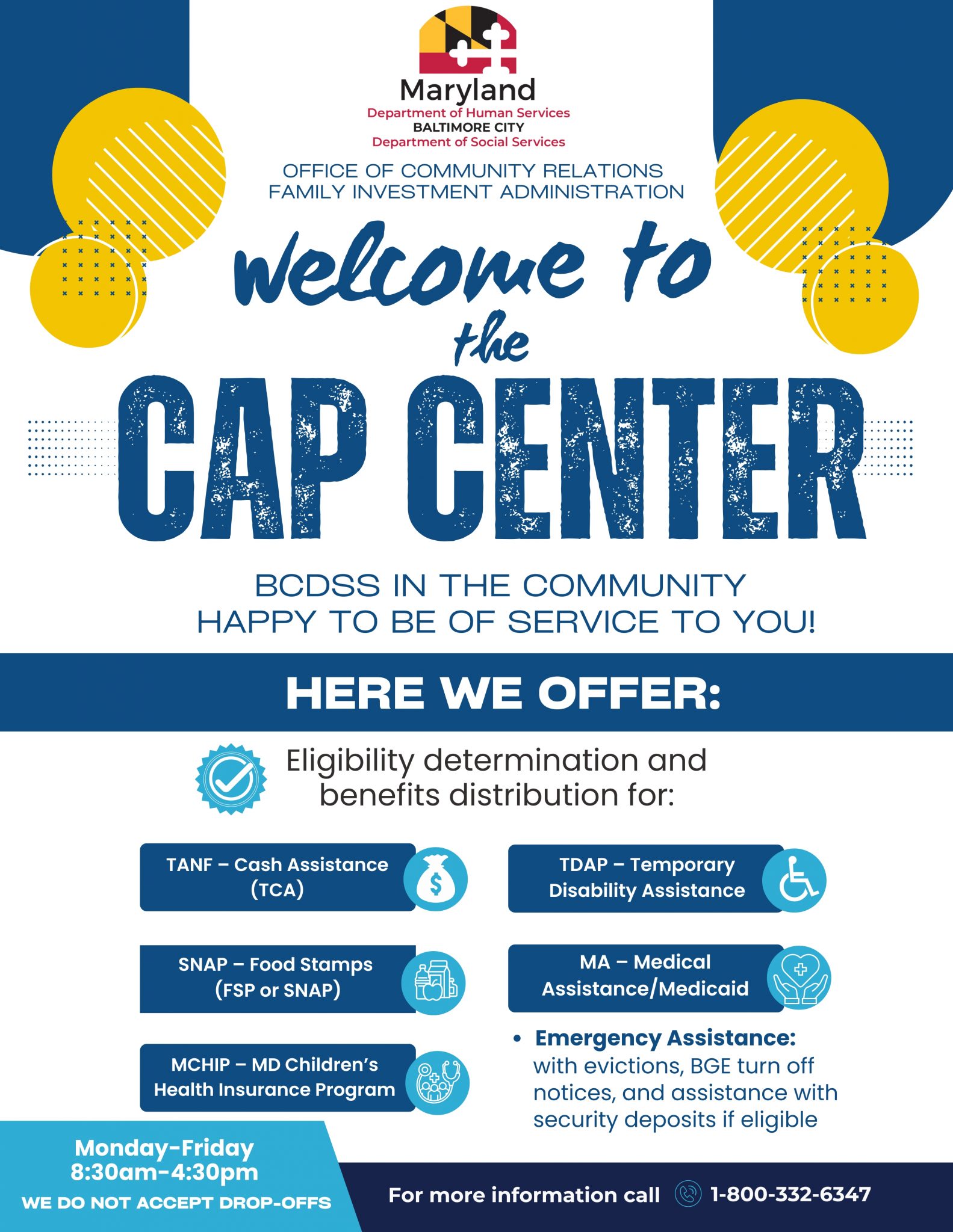 Office of Community Relations - Maryland Department of Human Services